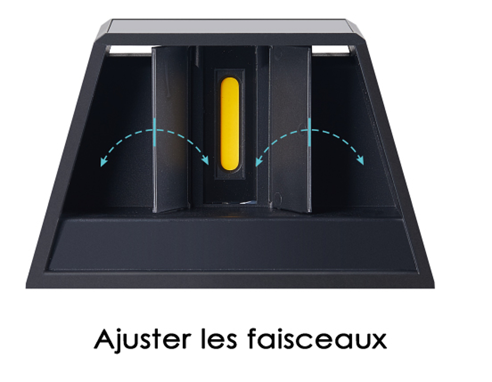 Applique solaire ajustable